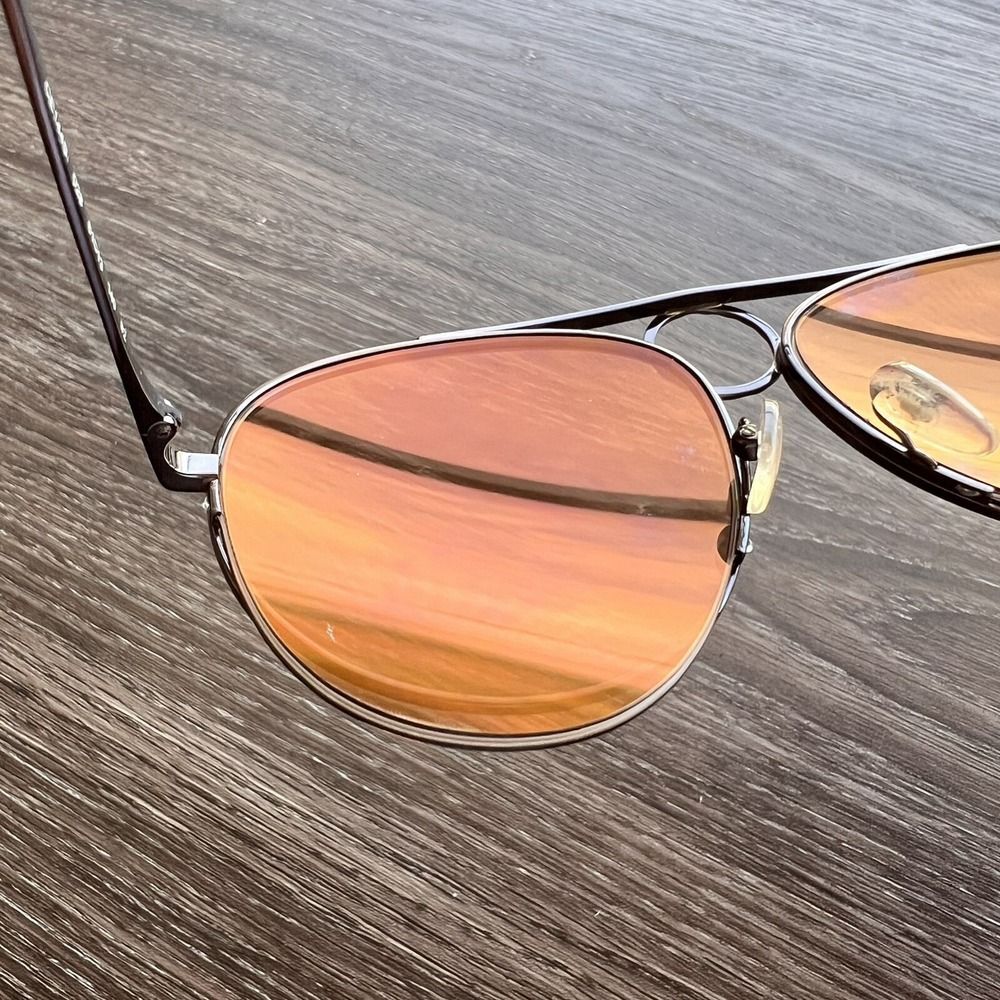 Chloe Romie Aviator Sunglasses Dark Nickel/Nickel 61MM - Picture 8 of 16